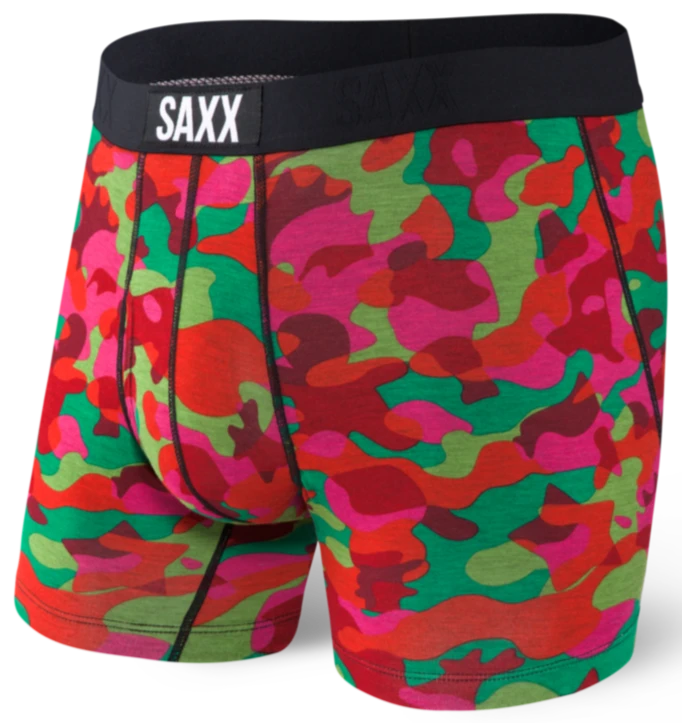 SAXX Ultra Boxer Fly Red Cookie Cutter Camo