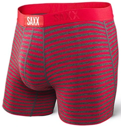 SAXX Vibe Boxer Modern Fit Red Hiker Stripe