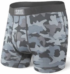 SAXX Ultra Boxer Fly Graphite Stencil Camo